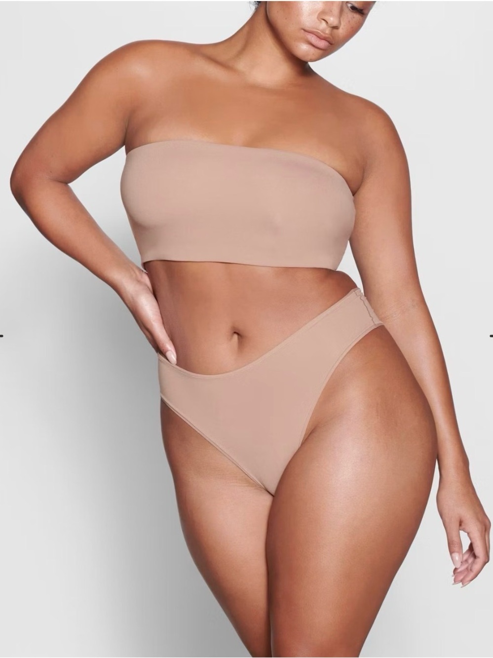 SKIMS Fits Everybody Bandeau Oxide Brown 2X NWT